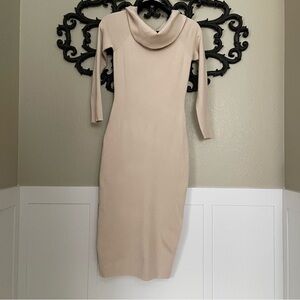Merokeety Tan Sweater Dress Size Small